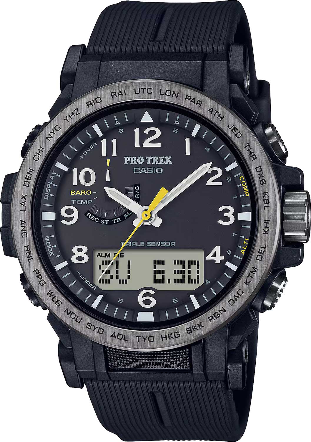 Японские наручные часы Casio Pro Trek PRW-51Y-1 с хронографом