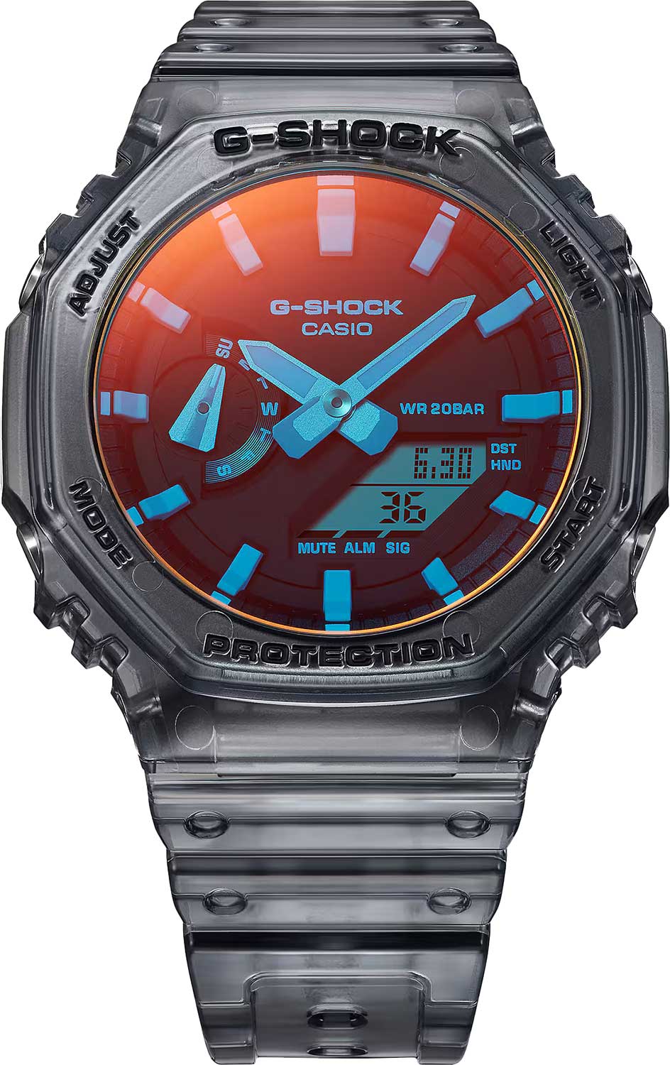 Японские наручные часы Casio G-SHOCK GA-2100TLS-8A с хронографом