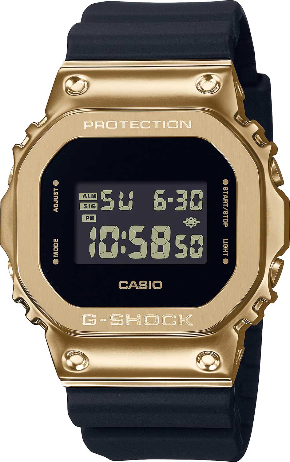 Японские наручные часы Casio G-SHOCK GM-5600G-9E с хронографом