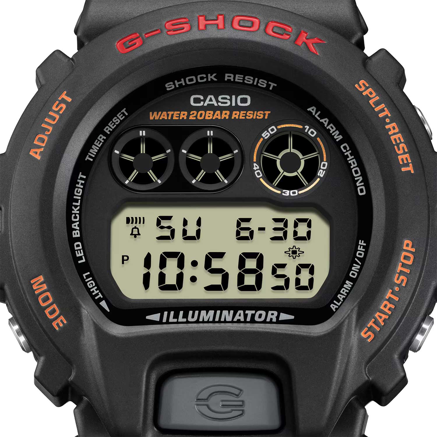 Японские наручные часы Casio G-SHOCK DW-6900UB-9 с хронографом