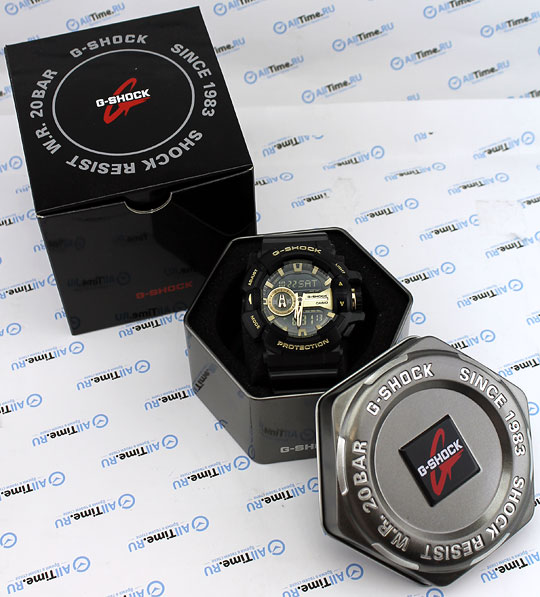 Японские наручные часы Casio G-SHOCK GA-400GB-1A9 с хронографом