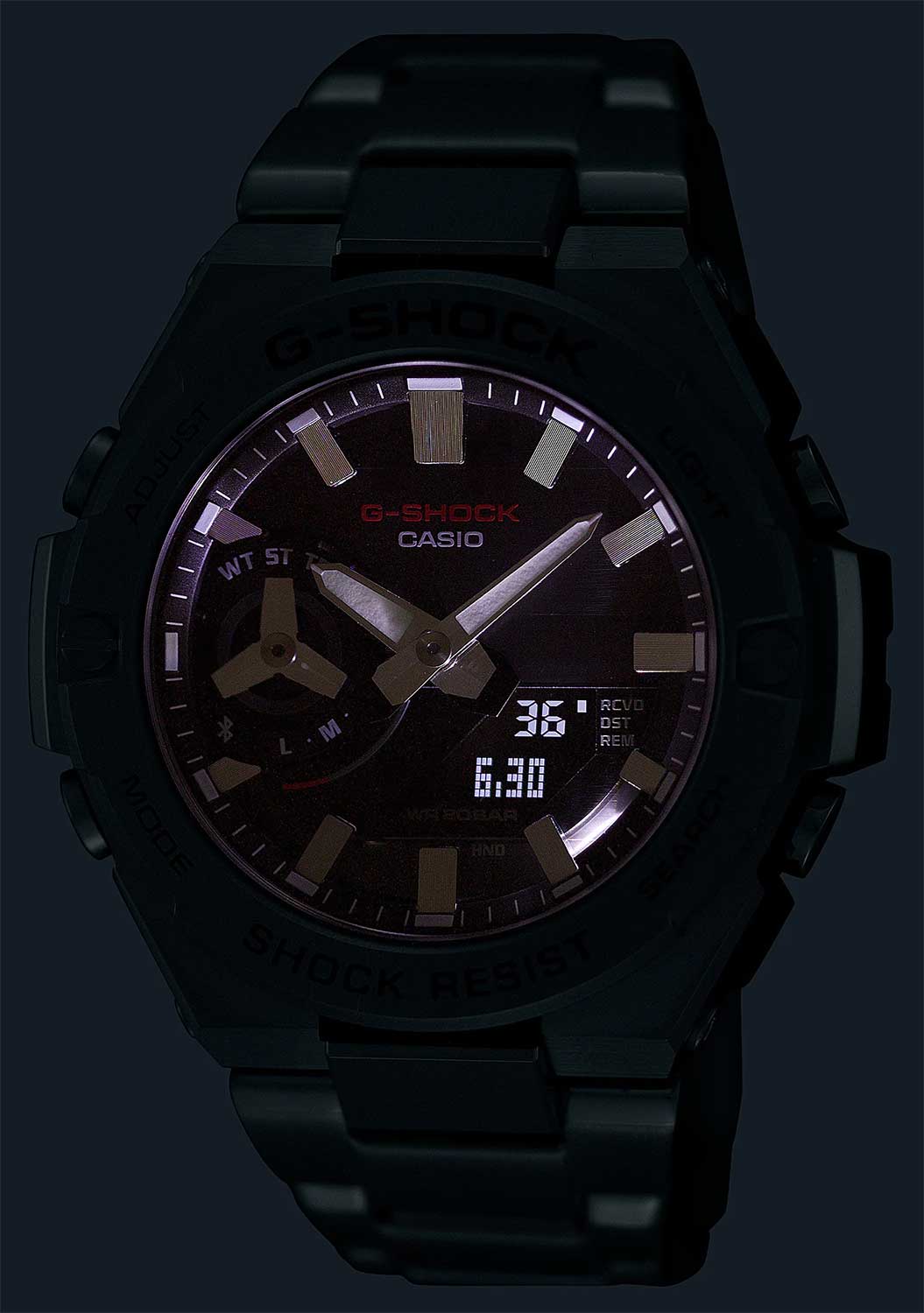 Японские наручные часы Casio G-SHOCK GST-B500D-1AER с хронографом