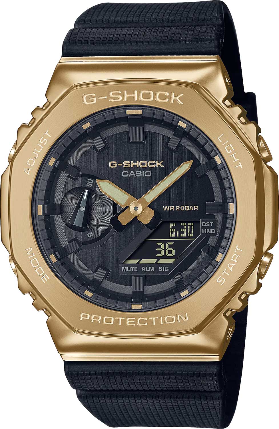 Японские наручные часы Casio G-SHOCK GM-2100G-1A9 с хронографом