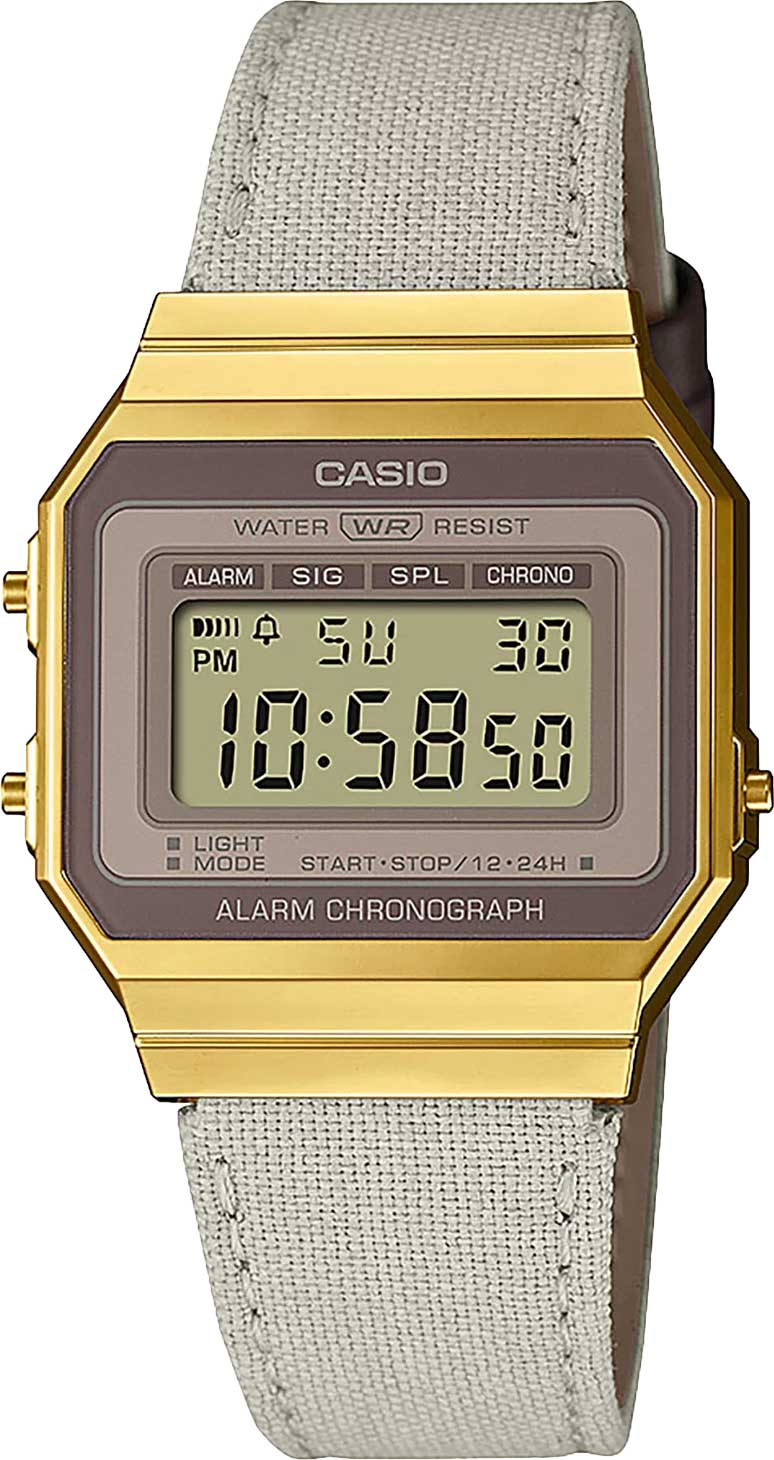 Японские наручные часы Casio Vintage A700WEGL-7AEF с хронографом