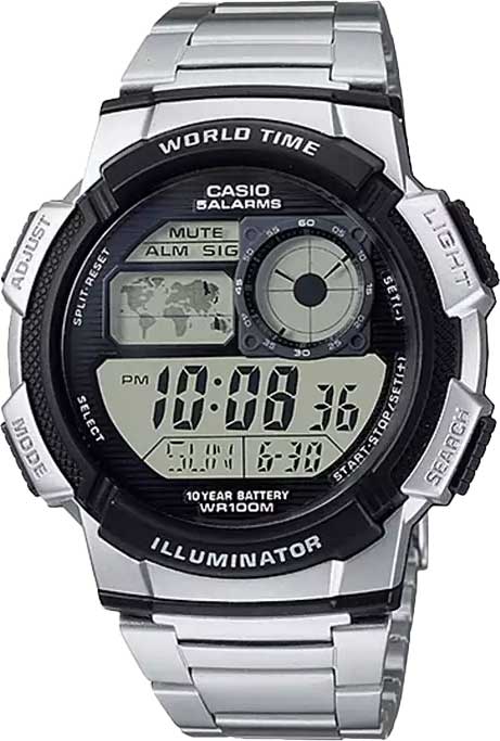 Японские наручные часы Casio Illuminator AE-1000WD-1A с хронографом