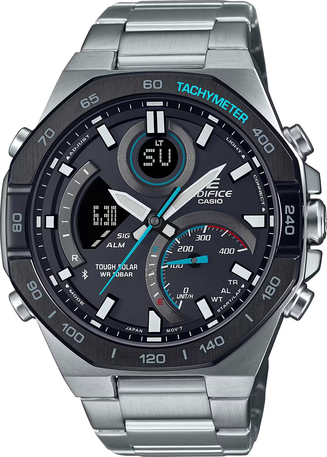 Японские наручные часы Casio Edifice ECB-950DB-1A с хронографом