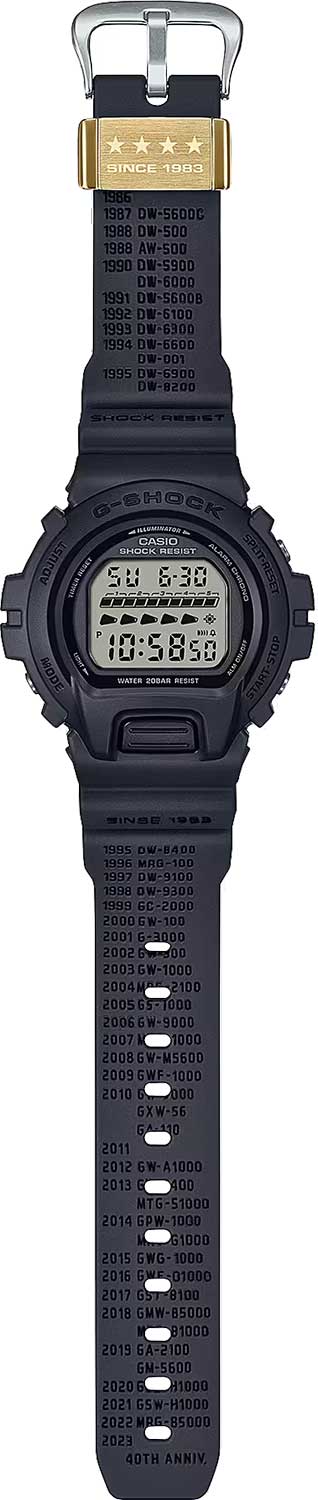 Японские наручные часы Casio G-SHOCK DW-6640RE-1 с хронографом