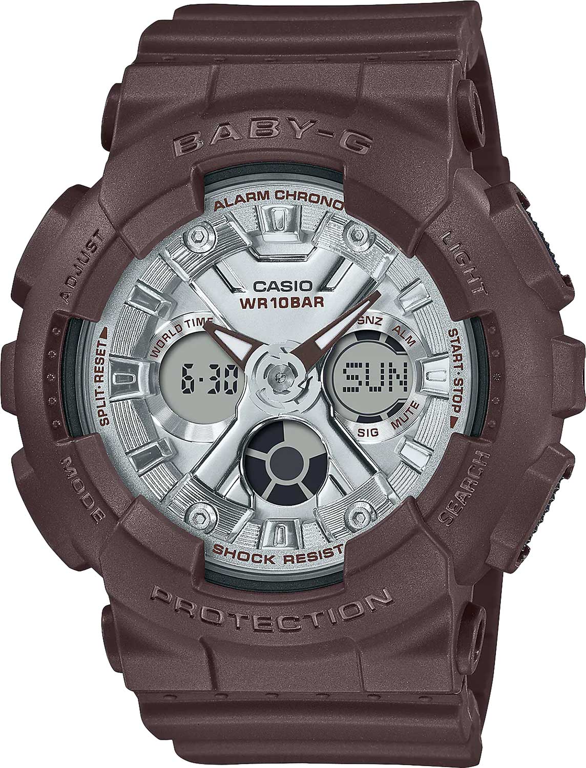 Японские наручные часы Casio Baby-G BA-130SW-5A с хронографом