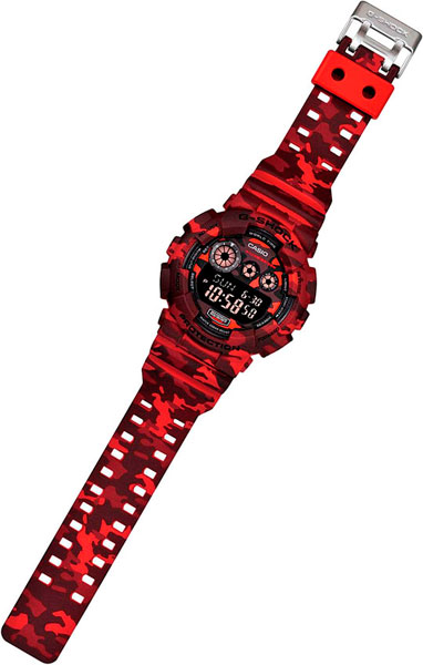 Японские наручные часы Casio G-SHOCK GD-120CM-4E с хронографом