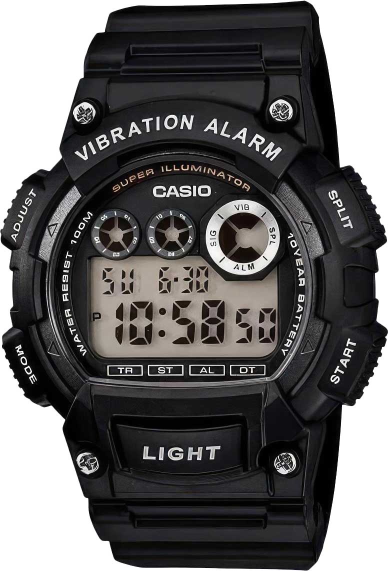 Японские наручные часы Casio Collection W-735H-1A с хронографом