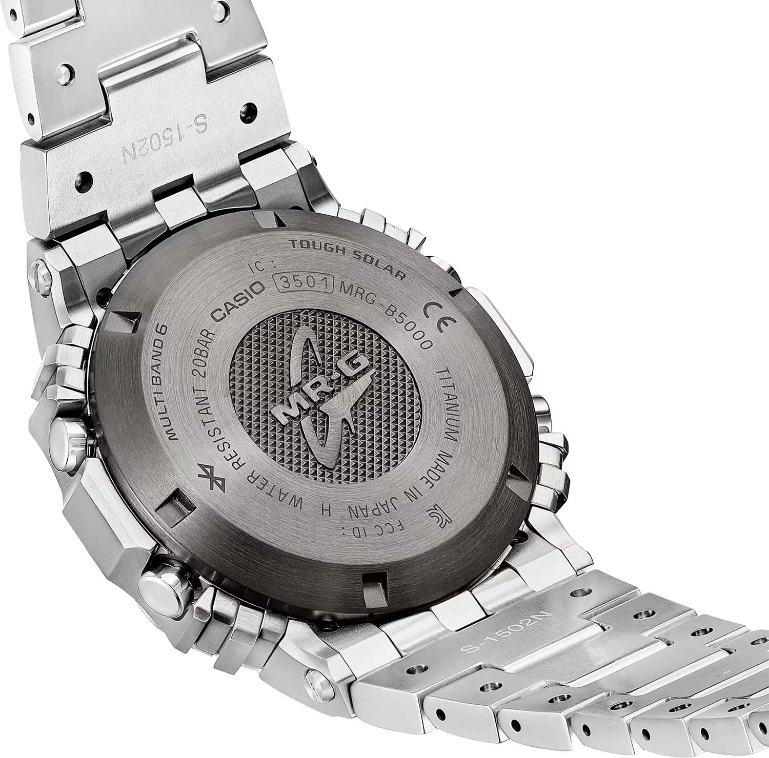 Японские титановые наручные часы Casio G-SHOCK MRG-B5000D-1 с хронографом