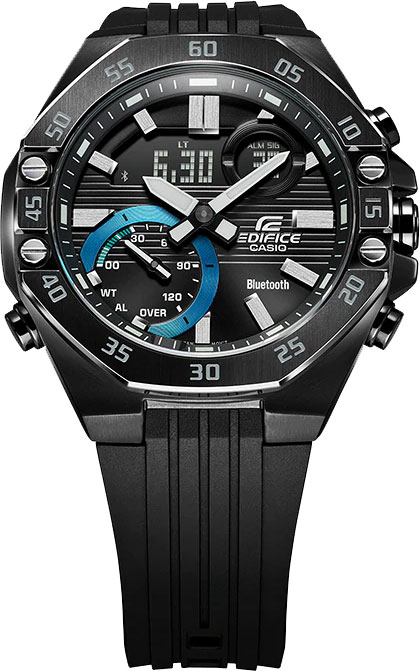 Японские наручные часы Casio Edifice ECB-10PB-1AEF с хронографом