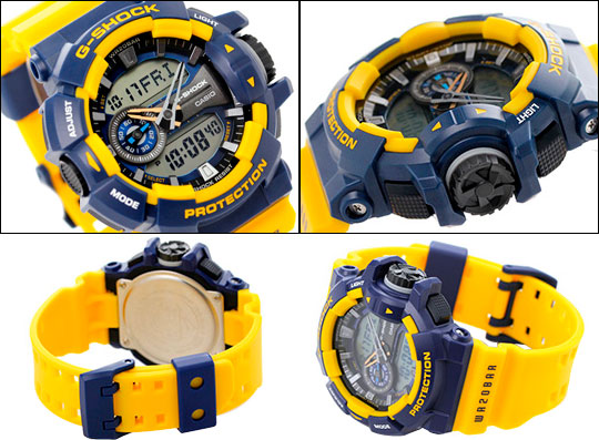 Японские наручные часы Casio G-SHOCK GA-400-9B с хронографом