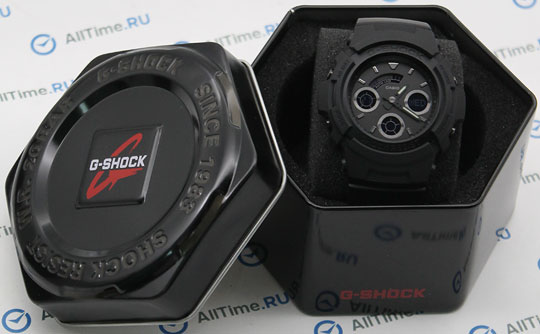 Японские наручные часы Casio G-SHOCK AW-591BB-1A с хронографом