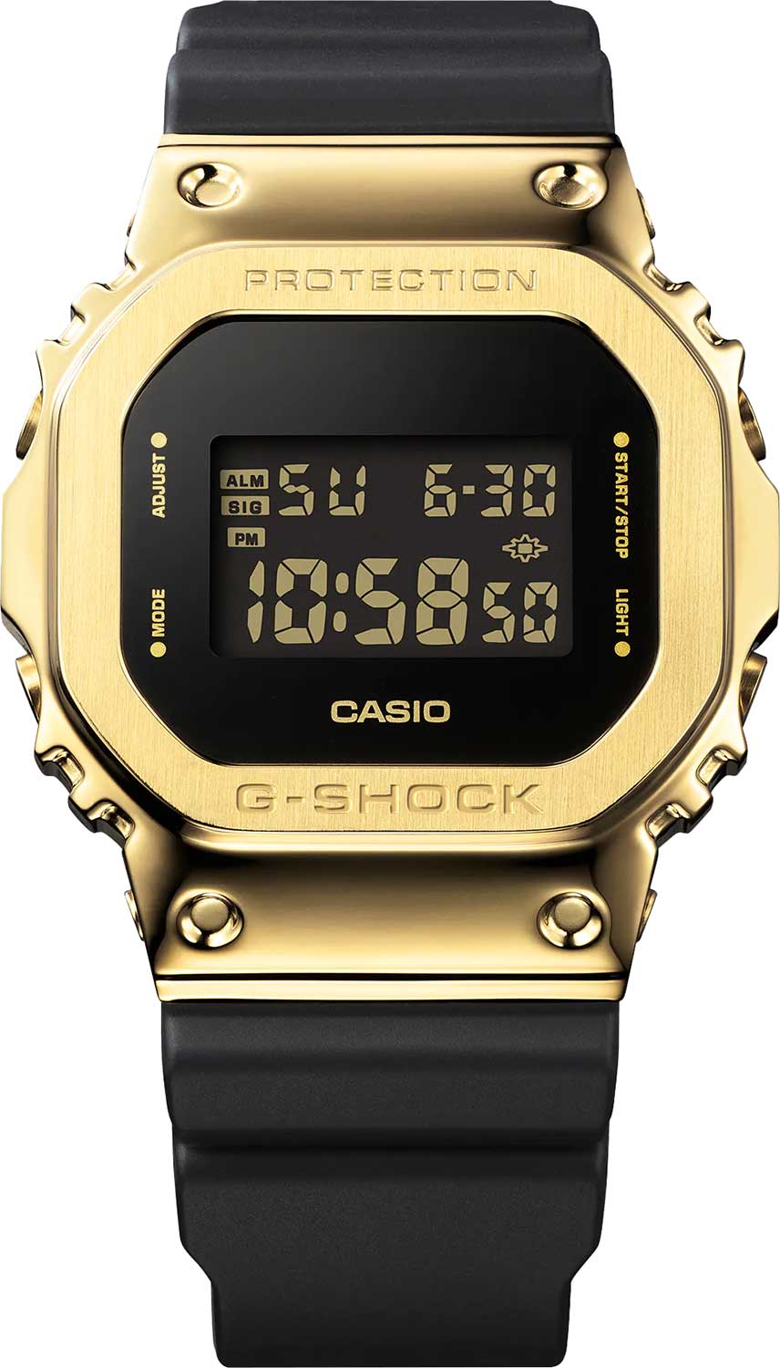 Японские наручные часы Casio G-SHOCK GM-5600G-9E с хронографом
