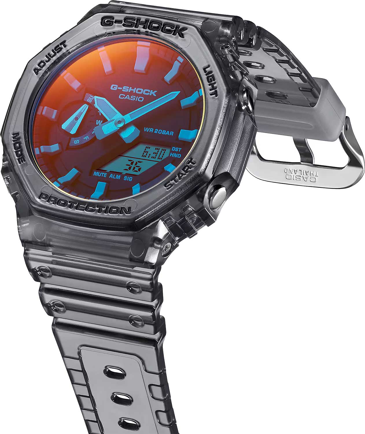 Японские наручные часы Casio G-SHOCK GA-2100TLS-8A с хронографом