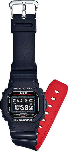 Японские наручные часы Casio G-SHOCK DW-5600HR-1E с хронографом