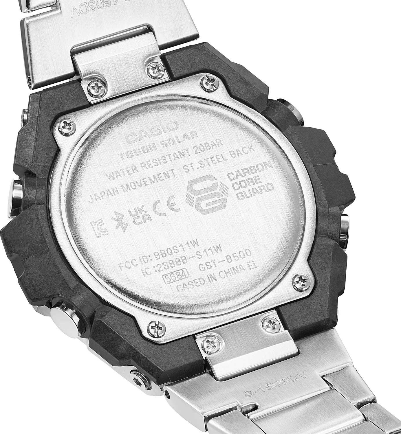 Японские наручные часы Casio G-SHOCK GST-B500D-1AER с хронографом