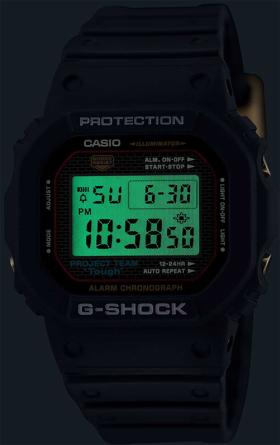 Японские наручные часы Casio G-SHOCK DW-5040PG-1 с хронографом