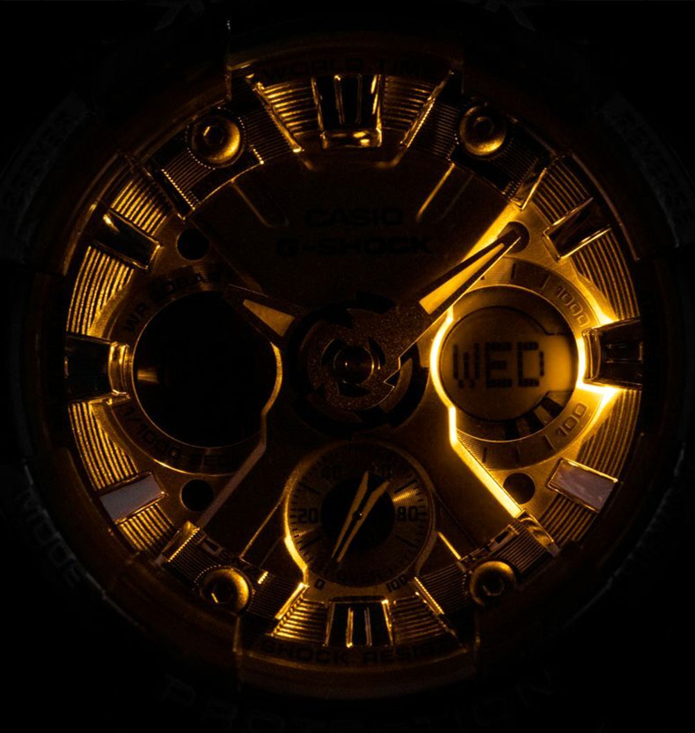 Японские наручные часы Casio G-SHOCK GMA-S120GS-3AER с хронографом