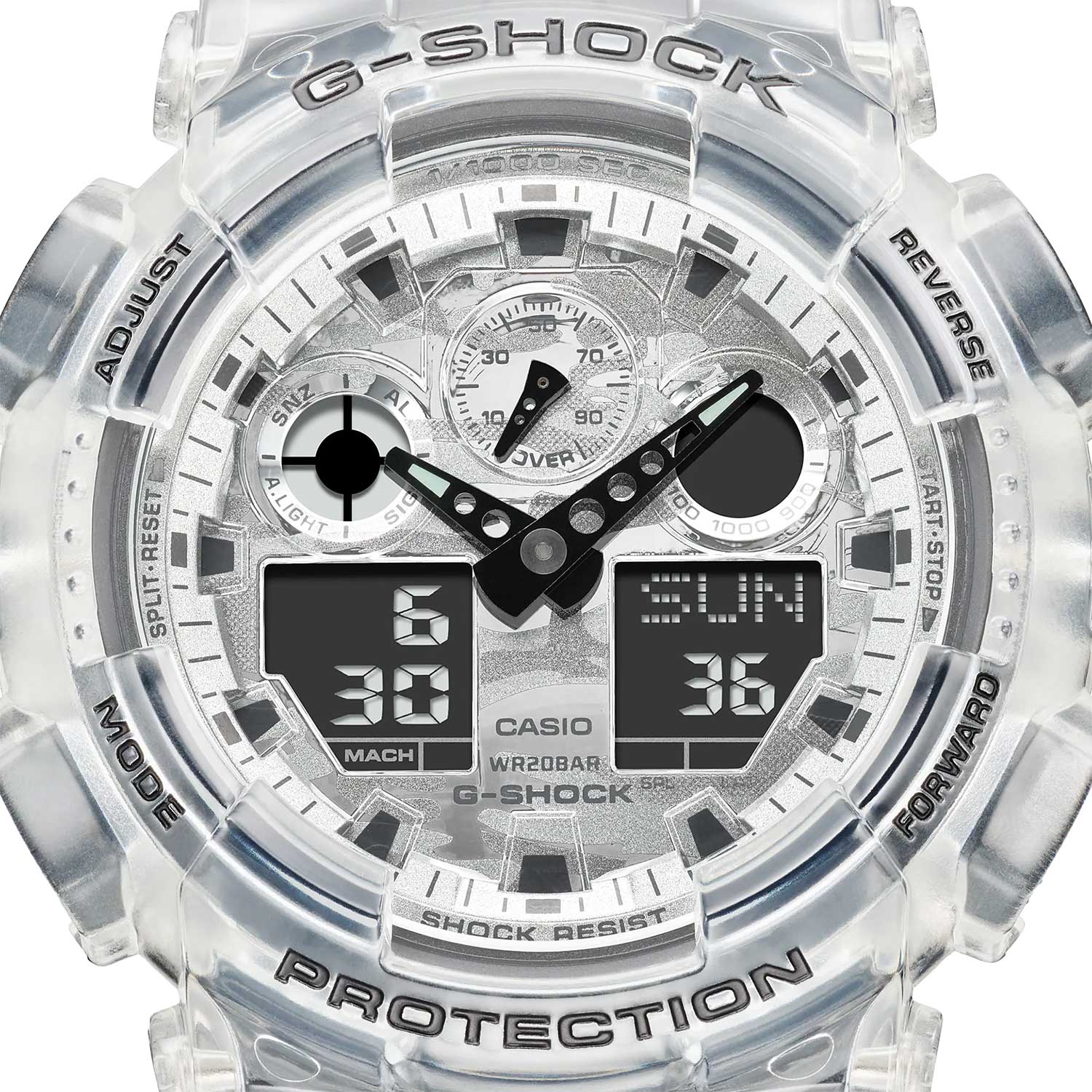 Японские наручные часы Casio G-SHOCK GA-100SKC-1A с хронографом