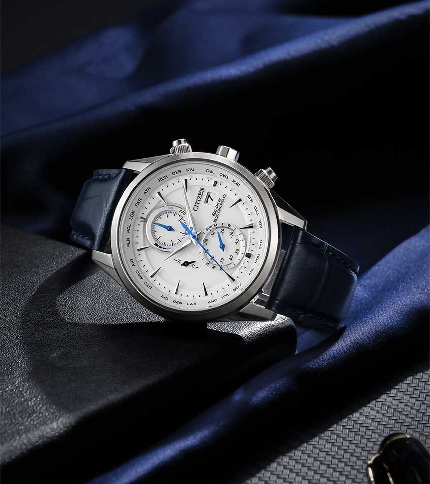 Японские наручные часы Citizen AT8260-18A с хронографом