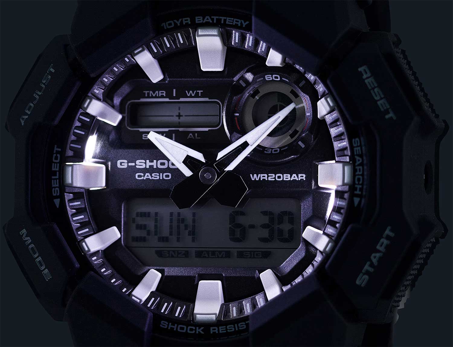 Японские наручные часы Casio G-SHOCK GA-010-1A с хронографом