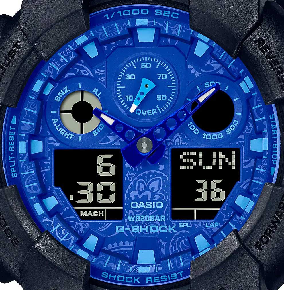 Японские наручные часы CASIO G-SHOCK GA-100BP-1A