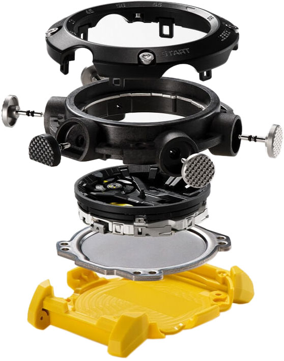 Японские наручные часы Casio G-SHOCK GA-2000-1A9ER с хронографом