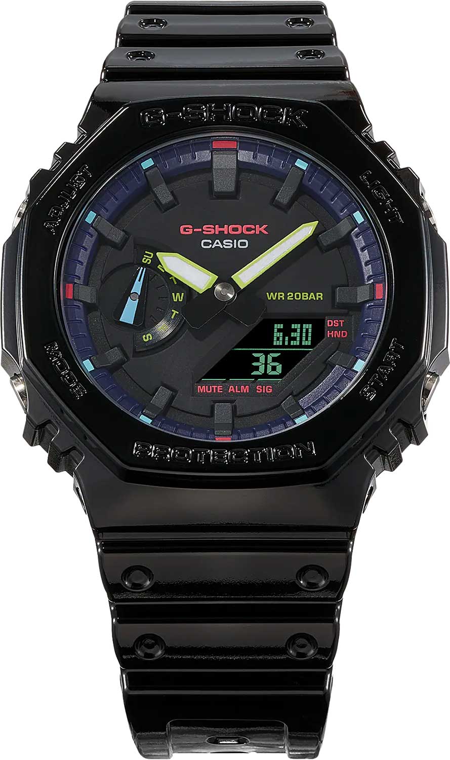 Японские наручные часы CASIO G-SHOCK GA-2100RGB-1A