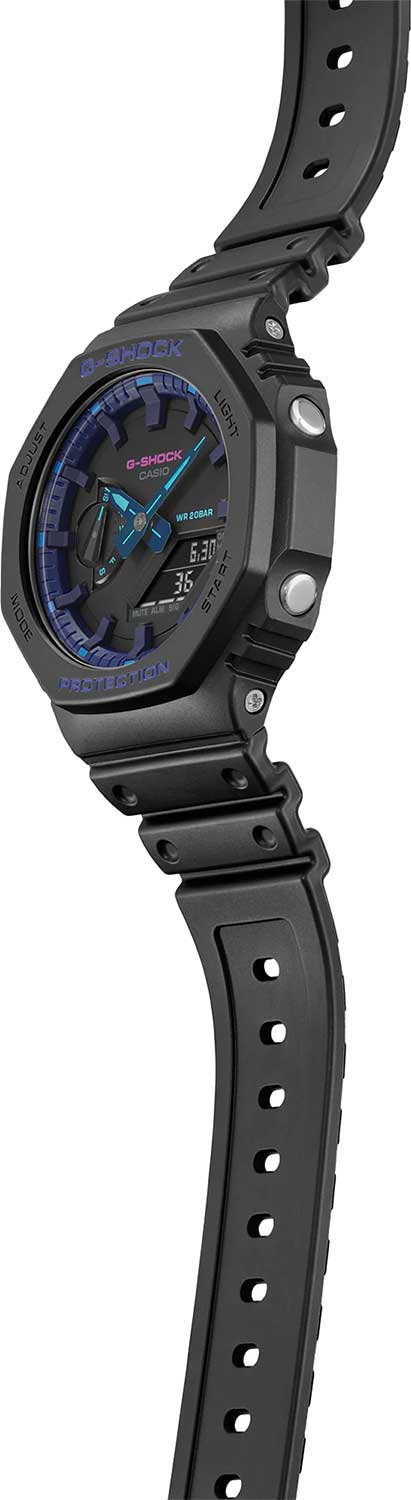 Японские наручные часы Casio G-SHOCK GA-2100VB-1AER с хронографом