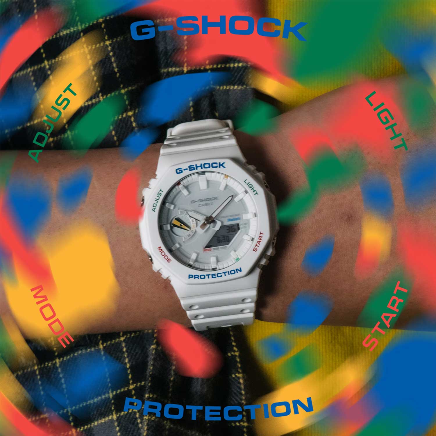 Японские наручные часы Casio G-SHOCK GA-B2100FC-7A с хронографом