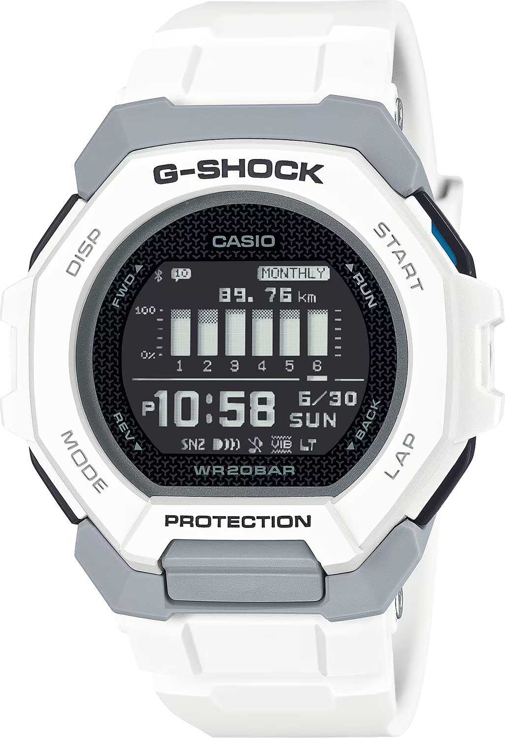 Японские спортивные наручные часы Casio G-SHOCK GBD-300-7 с хронографом