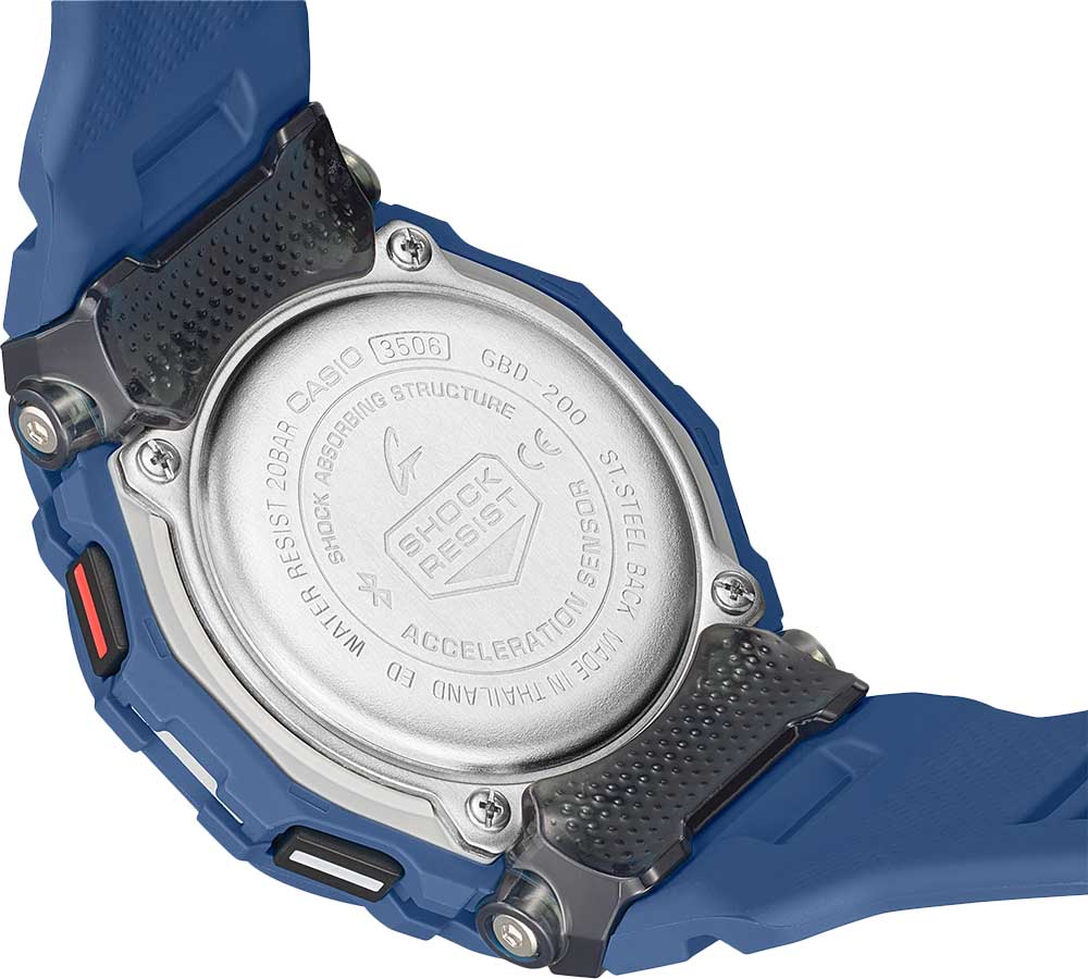 Японские спортивные наручные часы Casio G-SHOCK GBD-200-2ER с хронографом