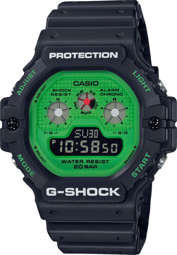 Японские наручные часы Casio G-SHOCK DW-5900RS-1ER с хронографом