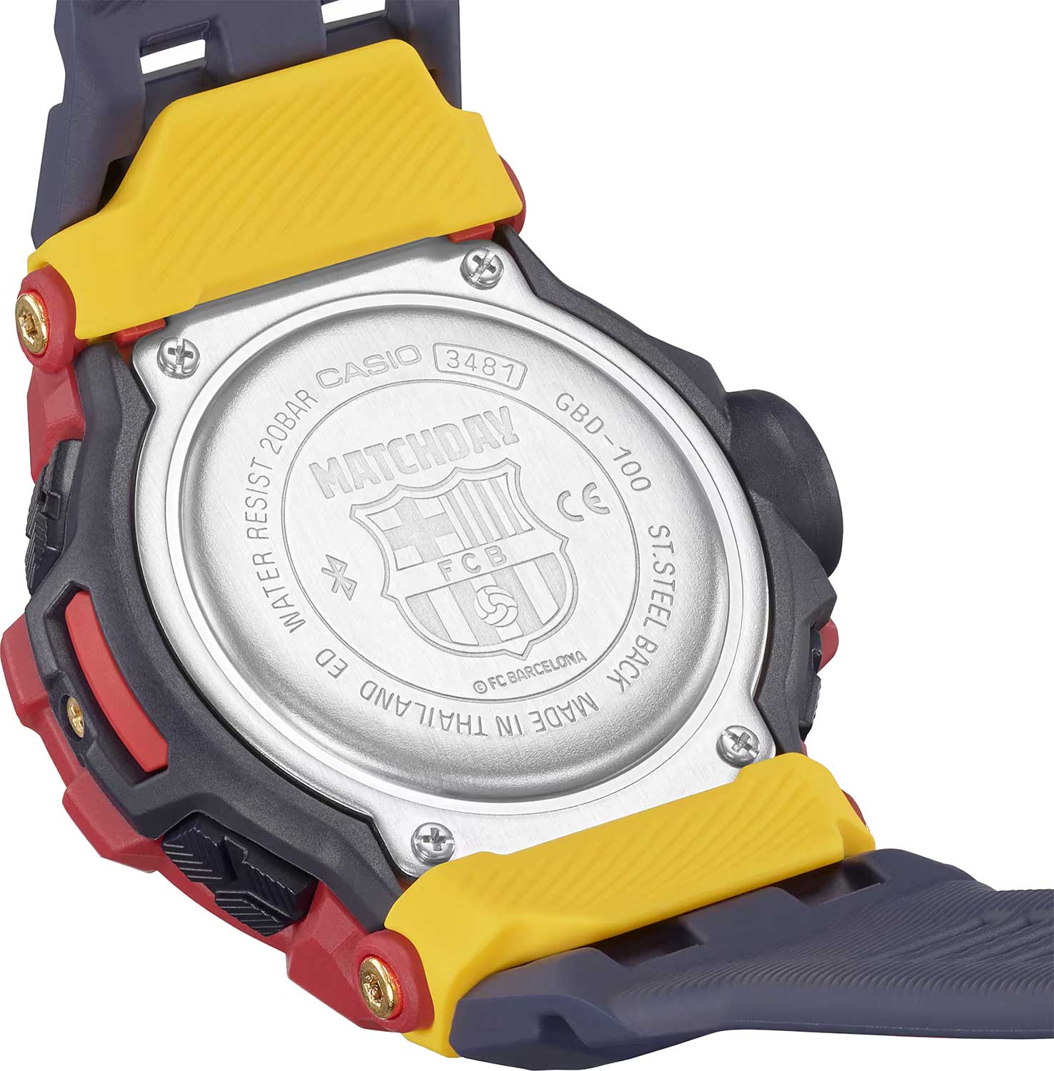 Японские спортивные наручные часы Casio G-SHOCK GBD-100BAR-4E с хронографом