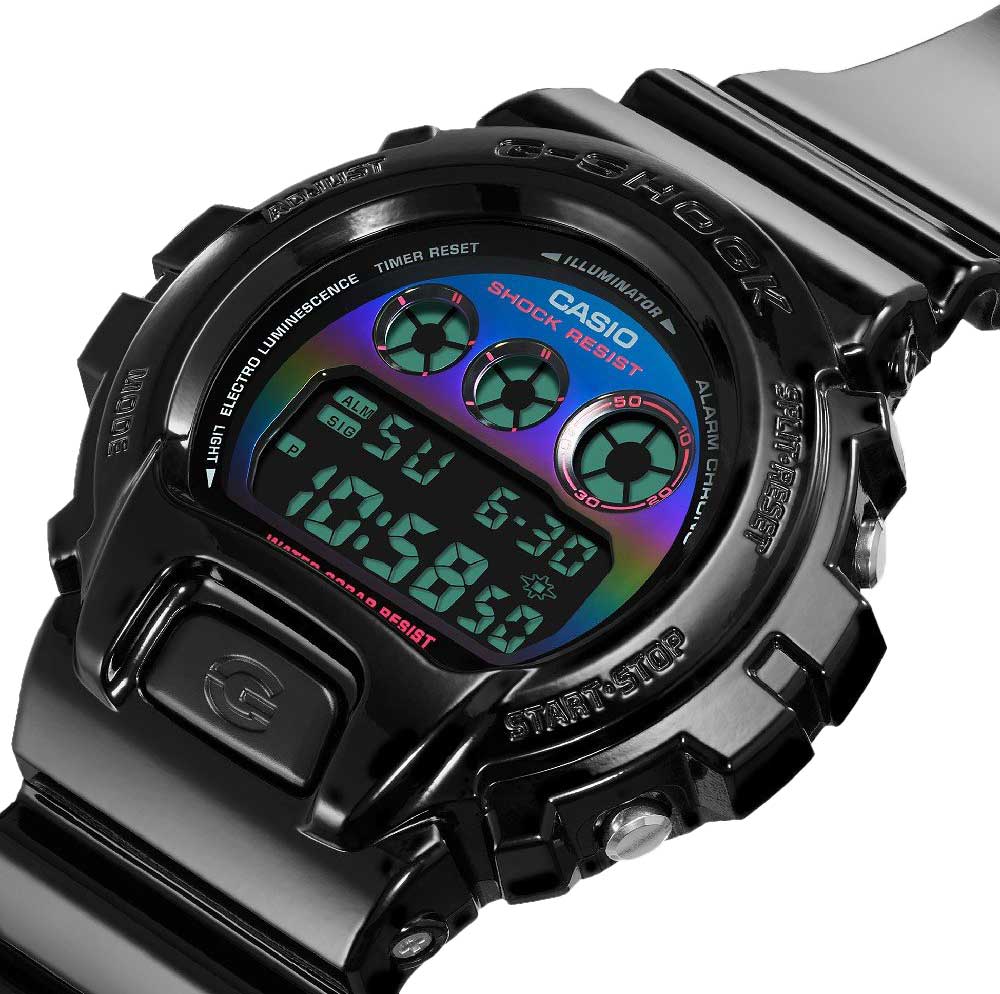 Японские наручные часы Casio G-SHOCK DW-6900RGB-1E с хронографом