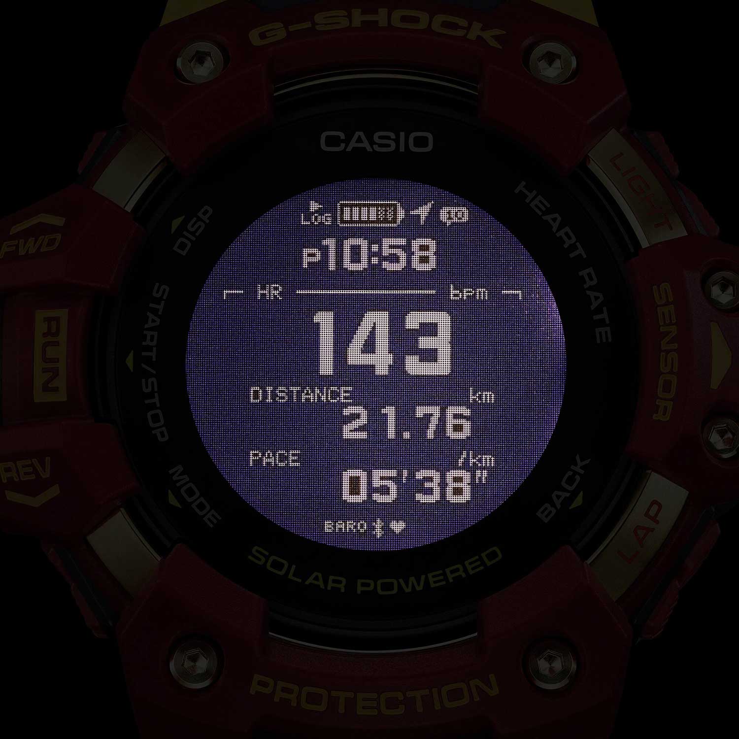 Японские умные часы Casio G-SHOCK GBD-H1000BAR-4E с хронографом