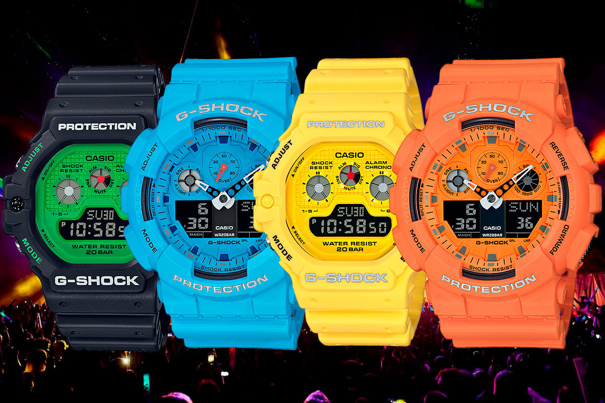 Японские наручные часы Casio G-SHOCK DW-5900RS-1ER с хронографом