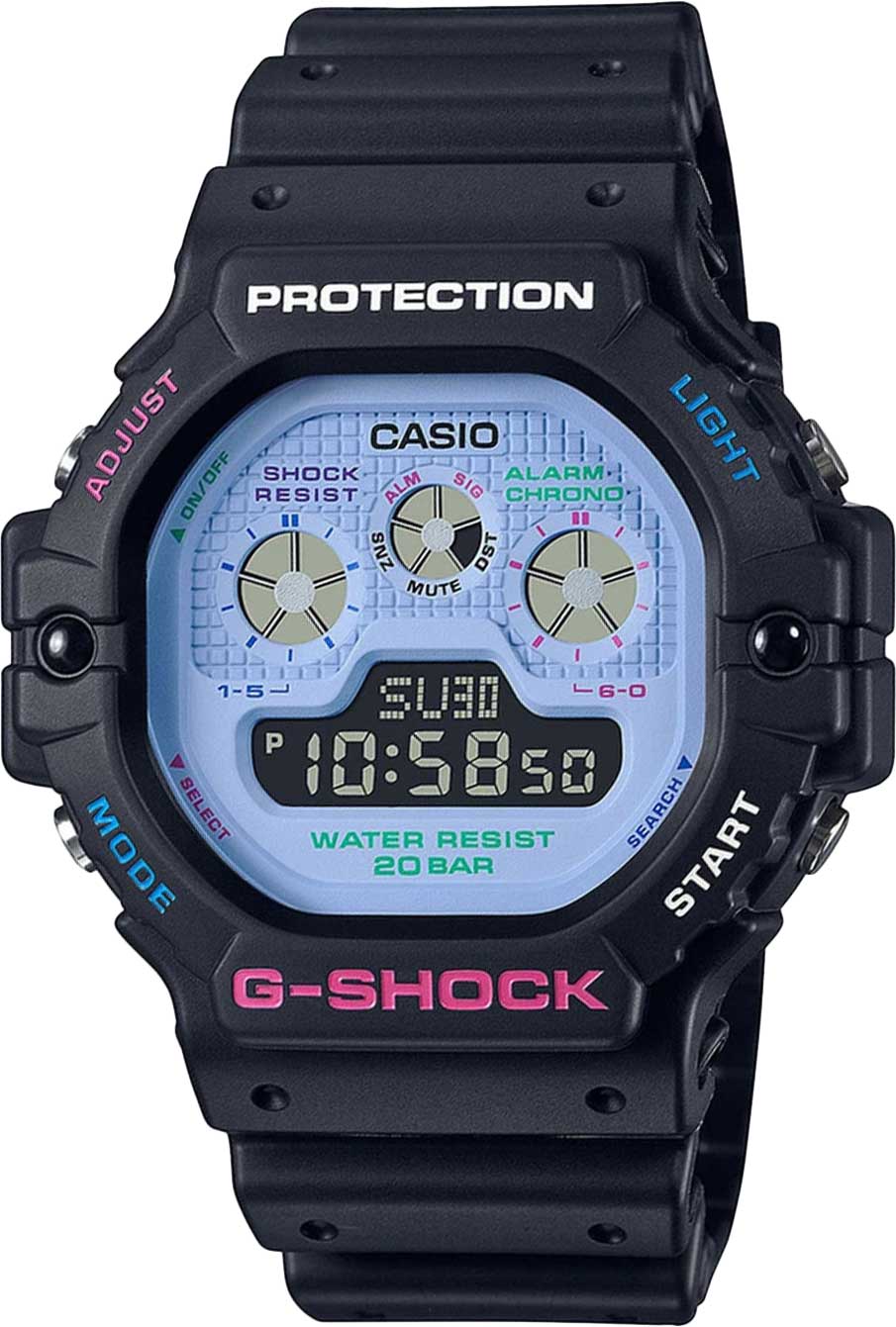 Японские наручные часы Casio G-SHOCK DW-5900DN-1 с хронографом