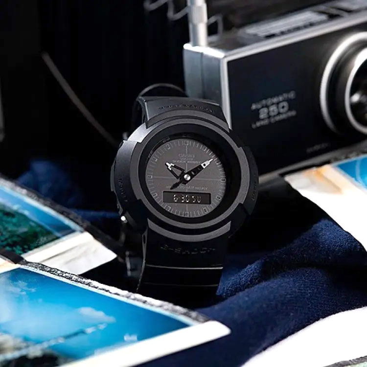 Японские наручные часы Casio G-SHOCK AW-500BB-1E с хронографом