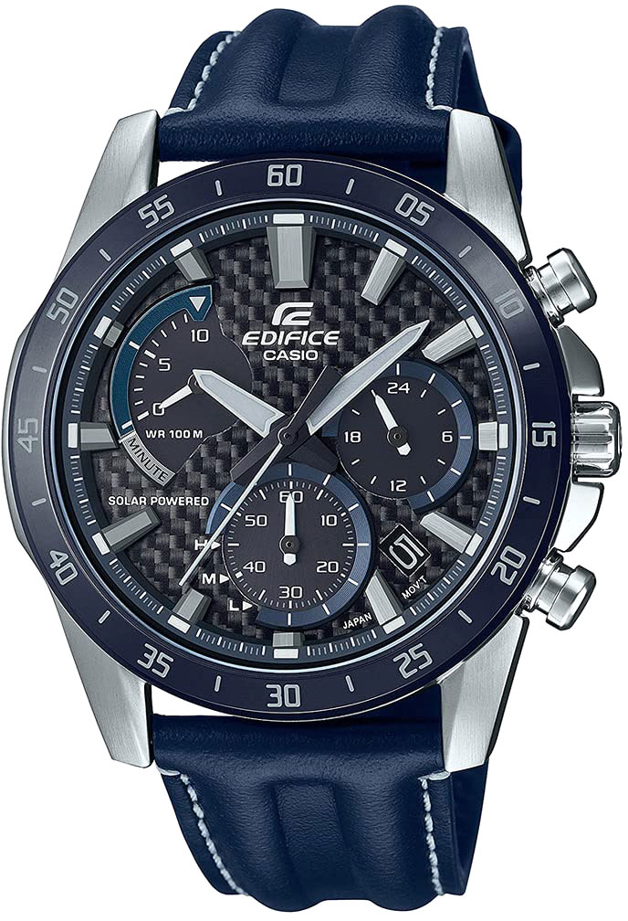 Японские наручные часы Casio Edifice EQS-930BL-2AVUDF с хронографом