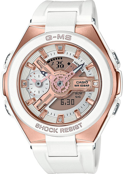 Японские наручные часы Casio Baby-G MSG-400G-7A с хронографом