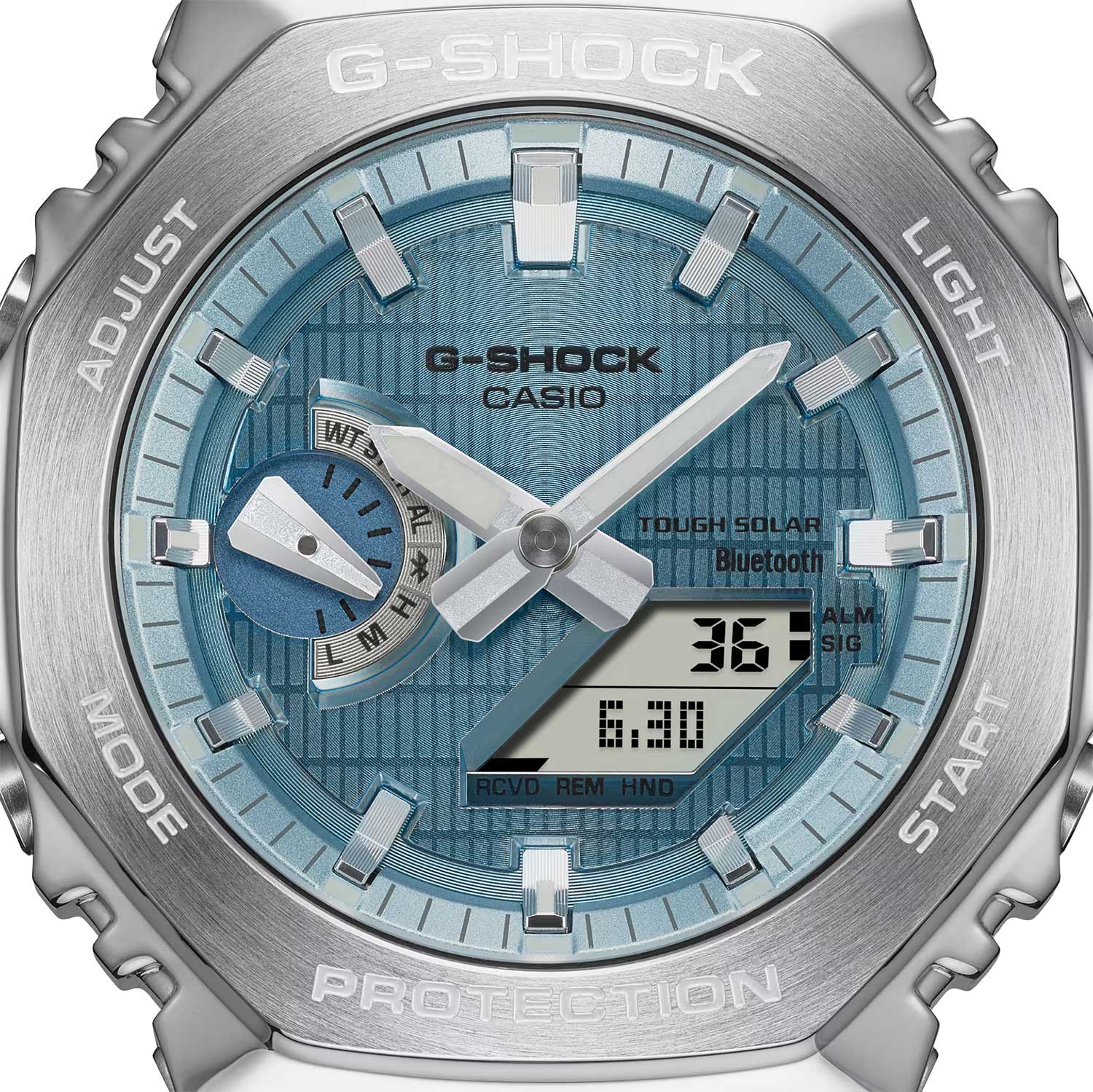 Японские наручные часы Casio G-SHOCK GBM-2100A-1A2 с хронографом