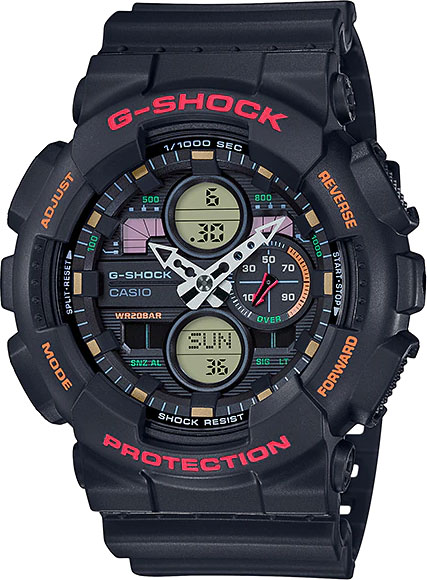 Японские наручные часы Casio G-SHOCK GA-140-1A4ER с хронографом