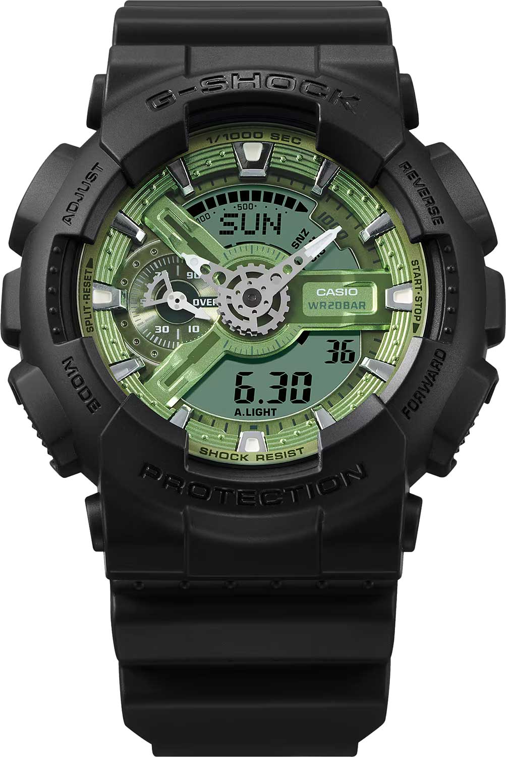 Японские наручные часы Casio G-SHOCK GA-110CD-1A3 с хронографом