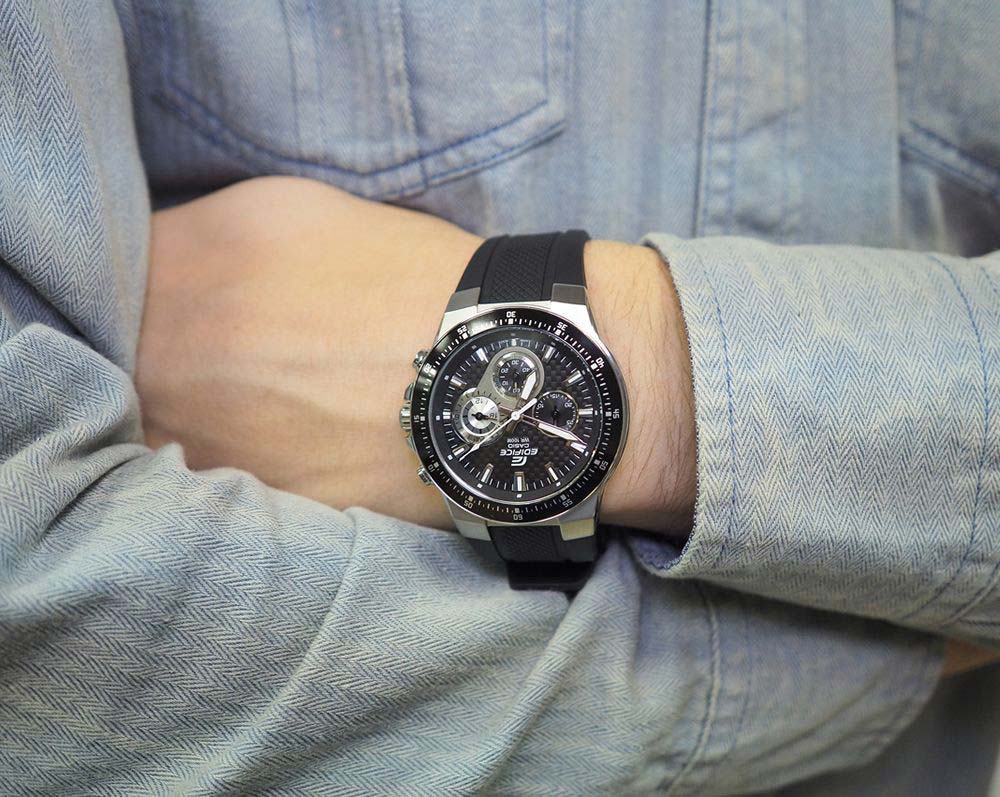 Японские наручные часы Casio Edifice EF-552-1A с хронографом