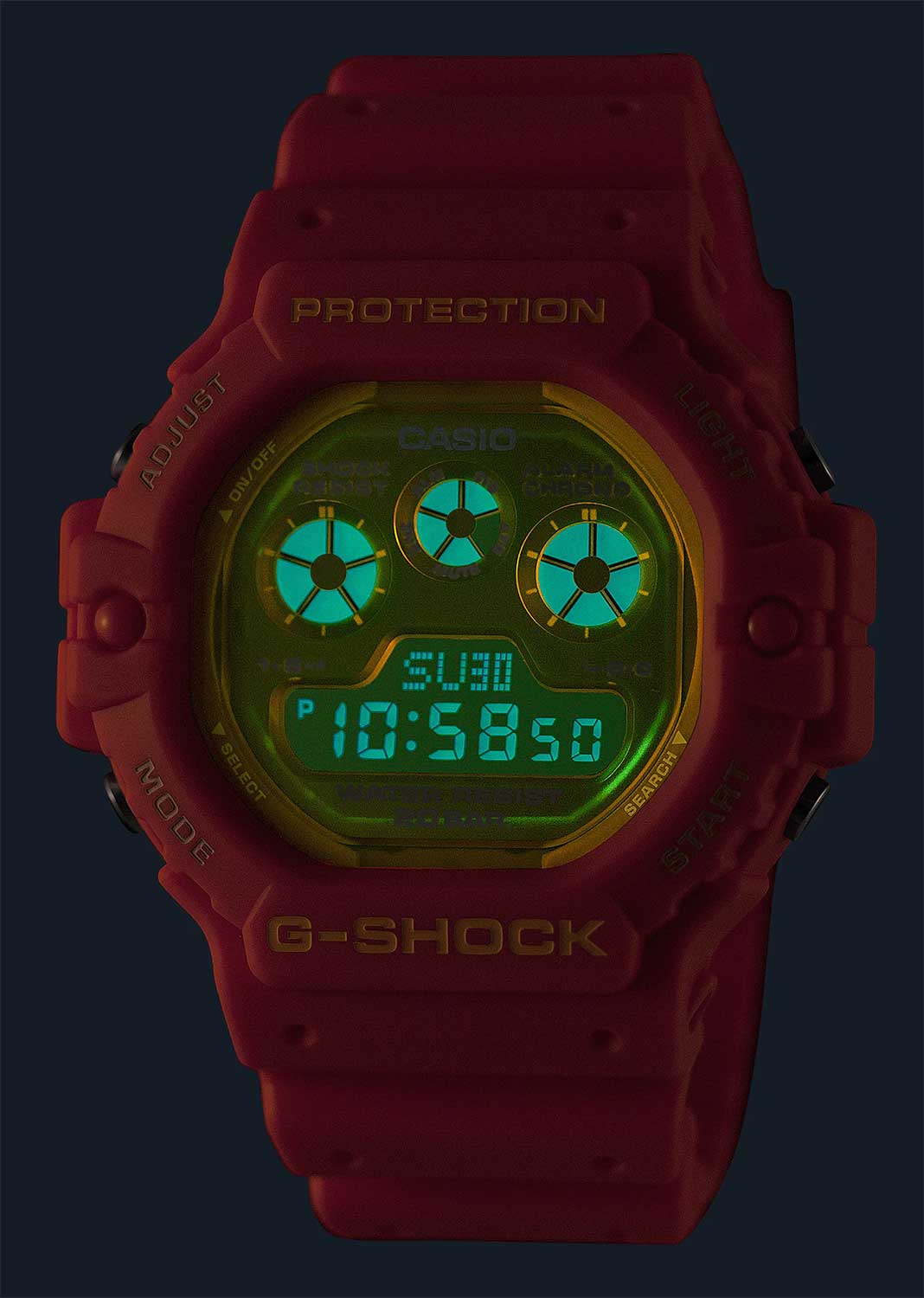 Японские наручные часы Casio G-SHOCK DW-5900TS-4 с хронографом