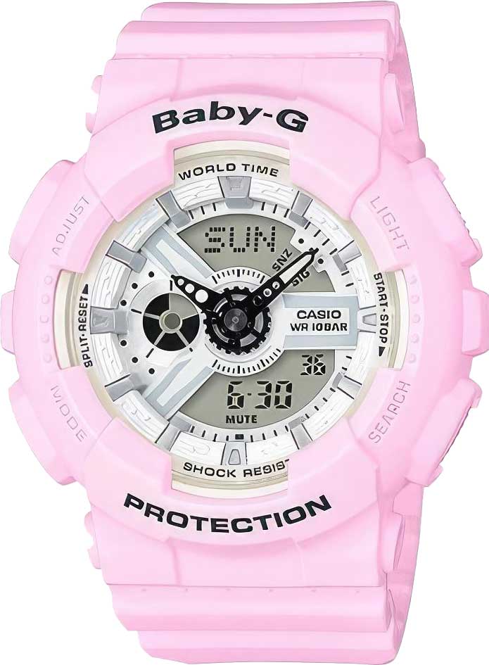 Японские наручные часы Casio Baby-G BA-110BE-4A с хронографом