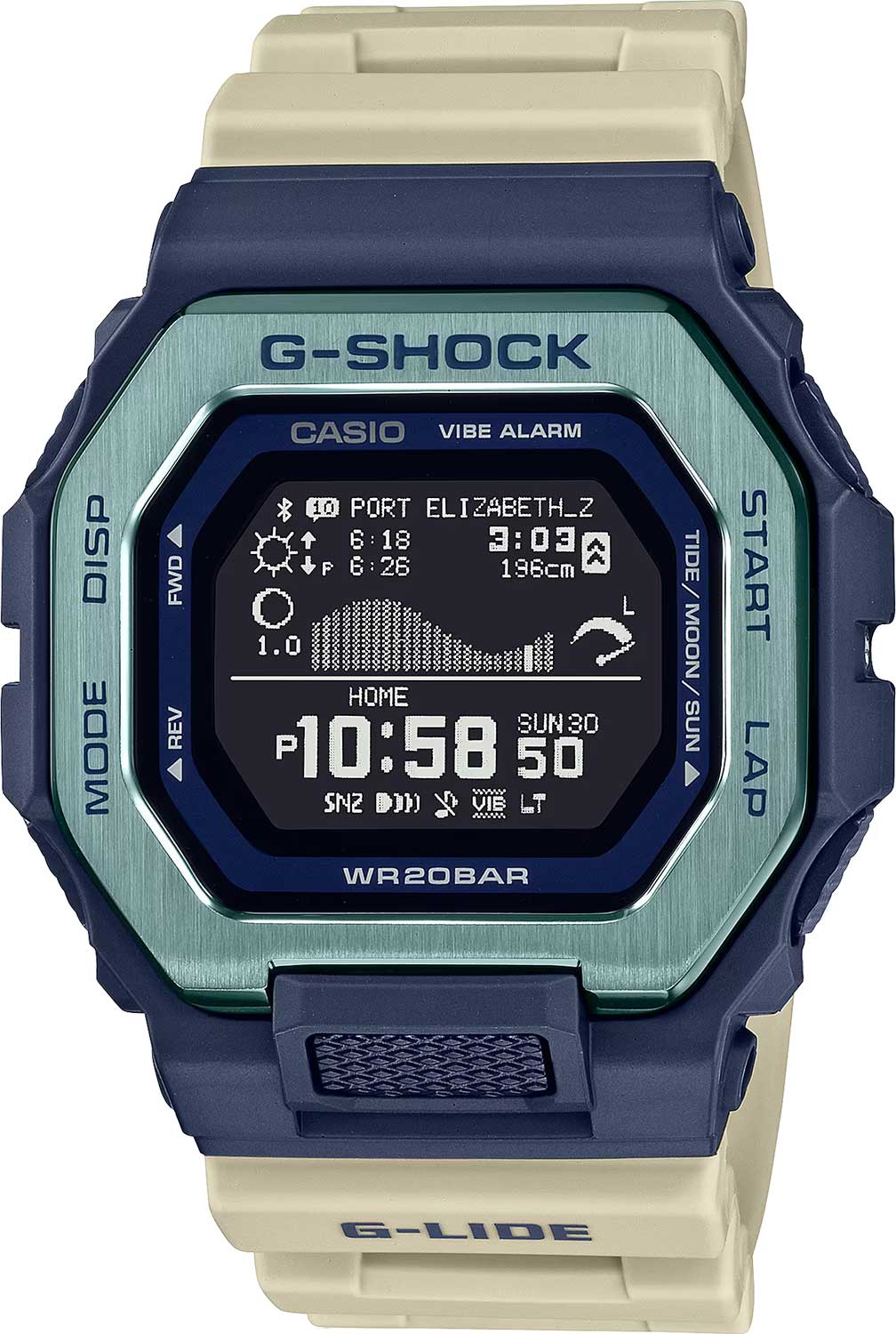 Японские спортивные наручные часы Casio G-SHOCK GBX-100TT-2E с хронографом